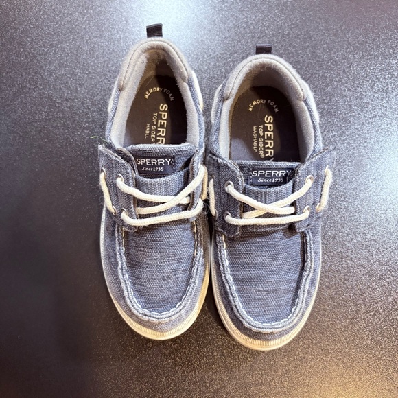 Sperry Other - Sperry Kids Blue Sneakers textile slip on size 11 unisex boat shoe preppy‎